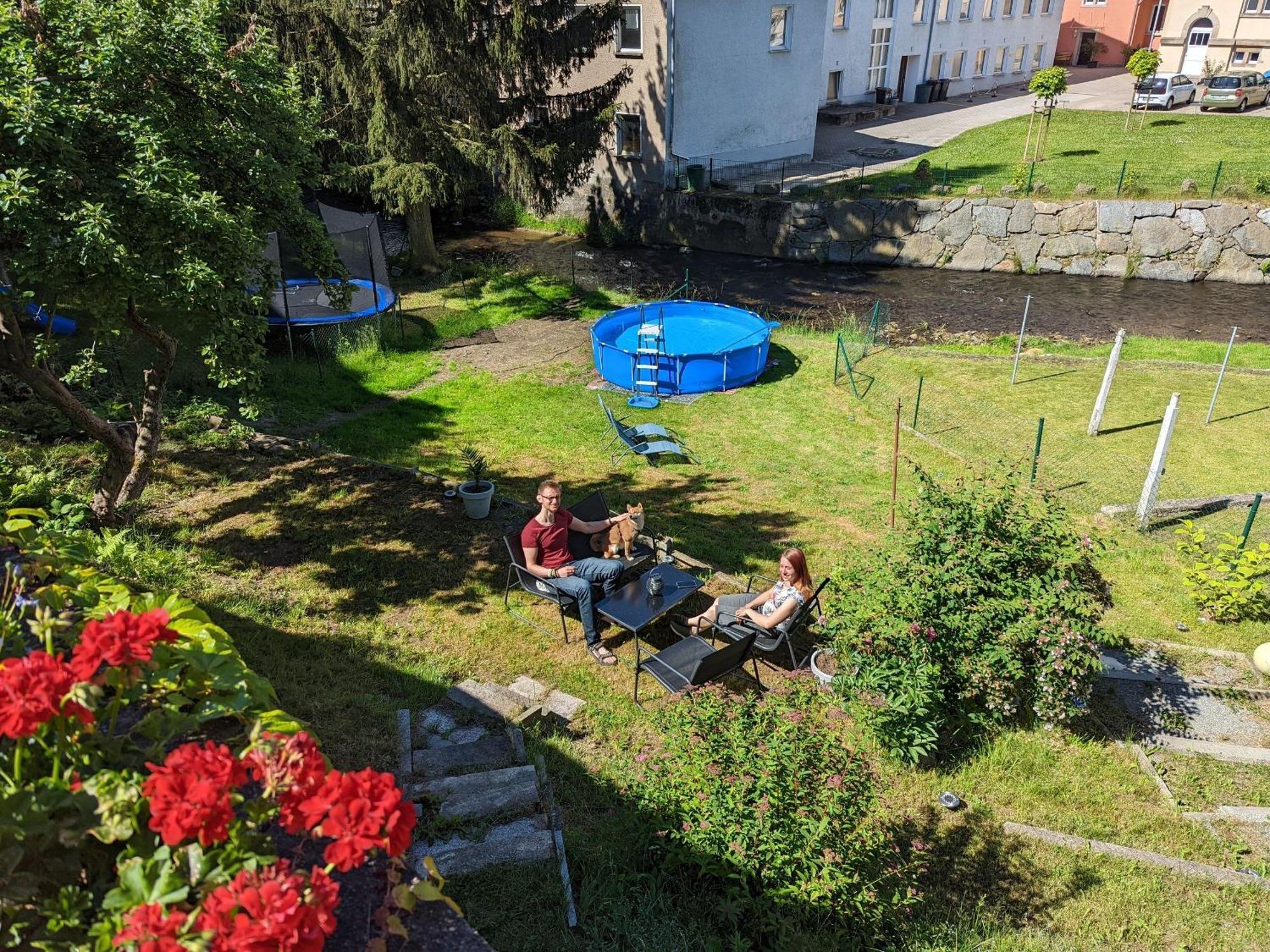 Hw3 - Urlaubsmagie - Helle, Grosse Wohnung Mit Pool Sebnitz Ngoại thất bức ảnh