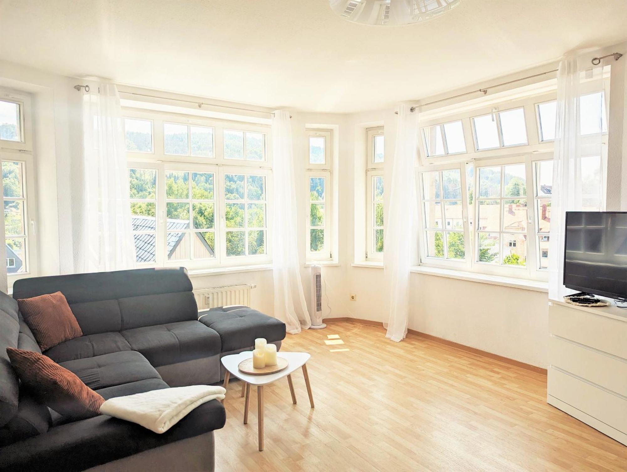 Hw3 - Urlaubsmagie - Helle, Grosse Wohnung Mit Pool Sebnitz Ngoại thất bức ảnh